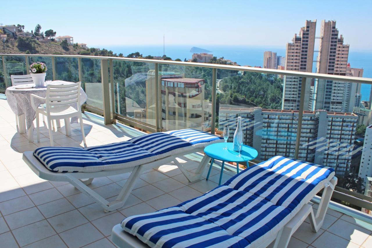 Skyline 20 Apartamento De Lujo Con Terraza Privada Y Vistas Al Mar Benidorm Eksteriør billede