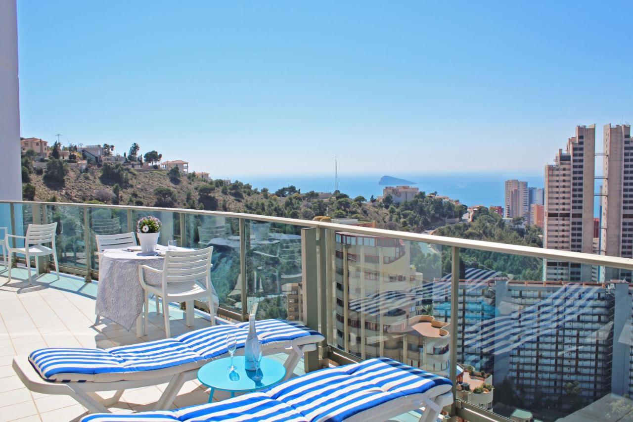 Skyline 20 Apartamento De Lujo Con Terraza Privada Y Vistas Al Mar Benidorm Eksteriør billede