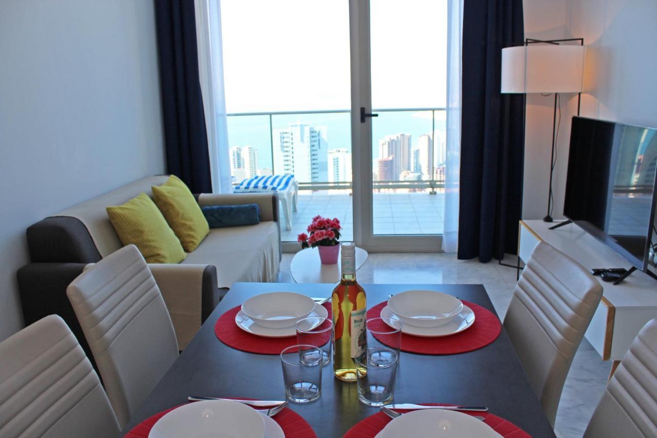 Skyline 20 Apartamento De Lujo Con Terraza Privada Y Vistas Al Mar Benidorm Eksteriør billede
